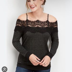 NWOT Maurices Lace Off the Shoulder Top